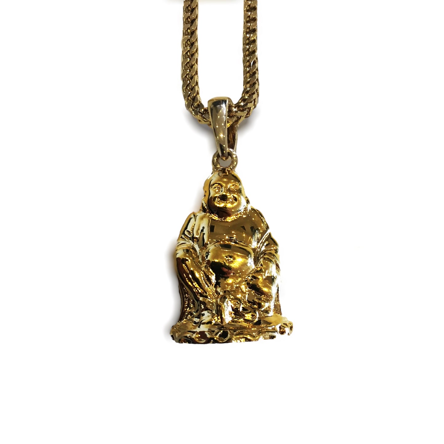 The 'Bodhi' Buddha Micro Pendant - Gold