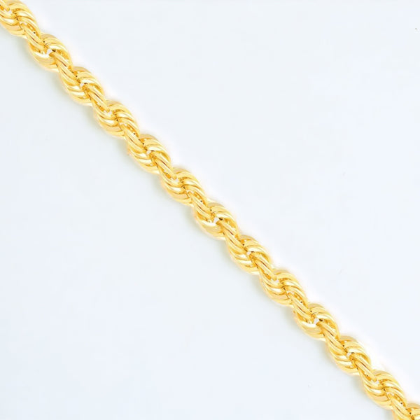 6mm 9ct solid Gold Rope Chain | 22" - 24"