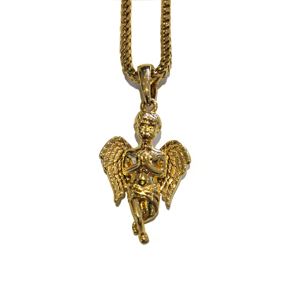 The 'Guardian' Angel Micro Pendant - Gold