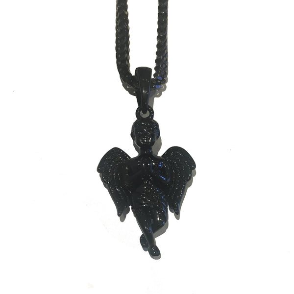 The 'Guardian' Angel Micro Pendant - Rhodium