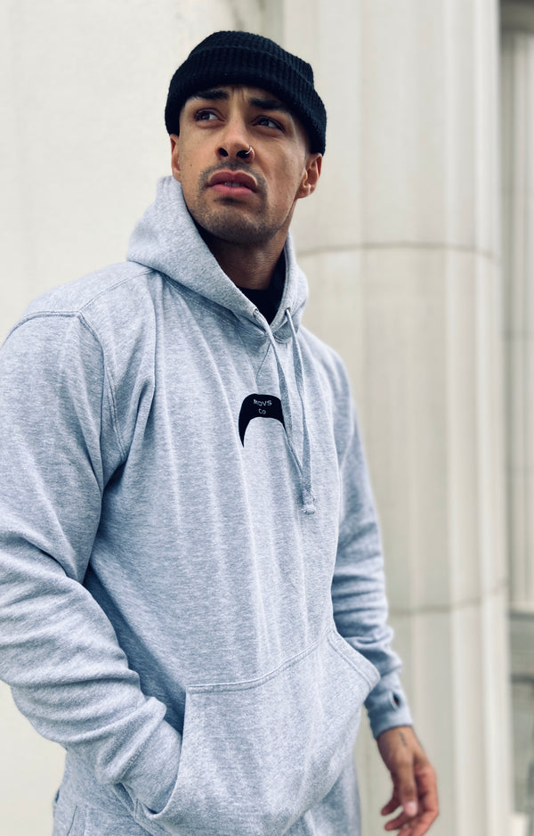 Midas Co Crescent Pack Logo Heavyweight Hoody - Grey