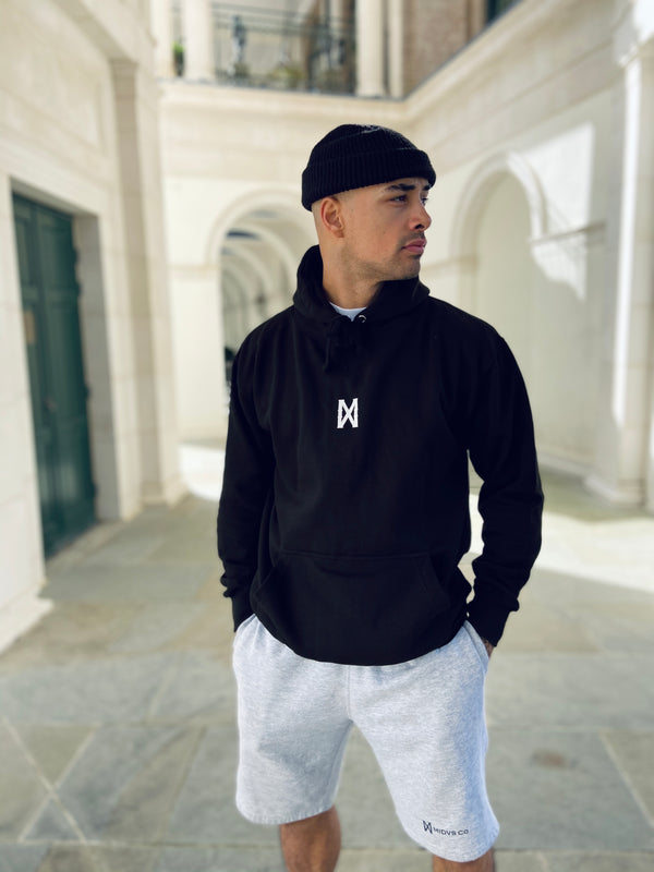 Midas Co Core X Logo Heavyweight Hoody - Black / White