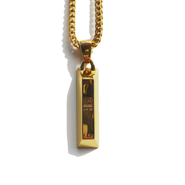 'Knox' Bullion Micro Pendant - 18k Gold Plated